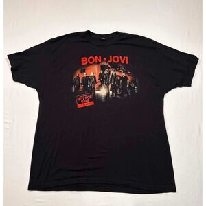 Bon Jovi 2017 This House Is Not For Sale Tour T-Shirt Black Mens XXL Concert Tee